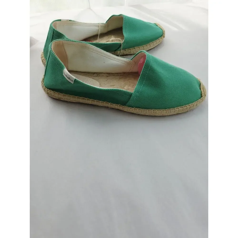 New! Soludos The Original Espadrille Womens 8/8.5 Fiji Green Kelly Emerald